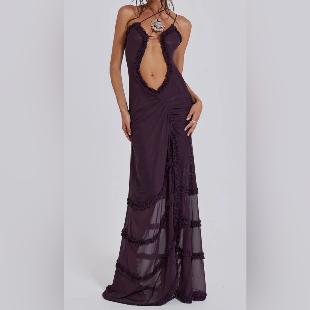 Jaded London Fatale Maxi Dress in Dusk
